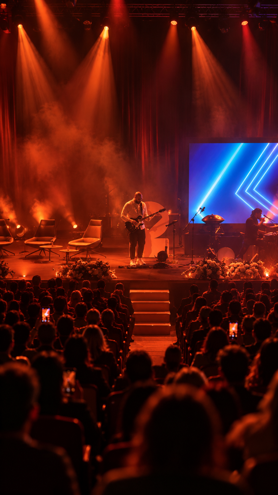 Johanns Steiner en el escenario, fotografía oficial en vivo